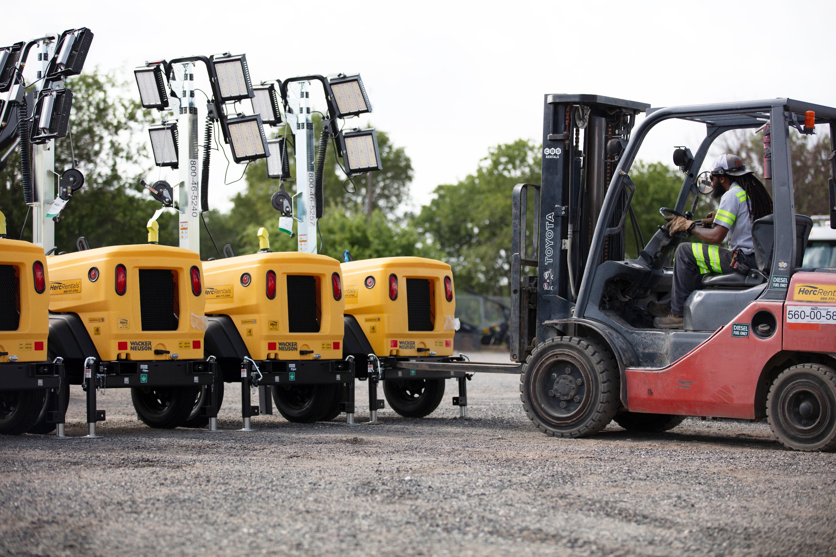 Herc Rentals equipment and job site support