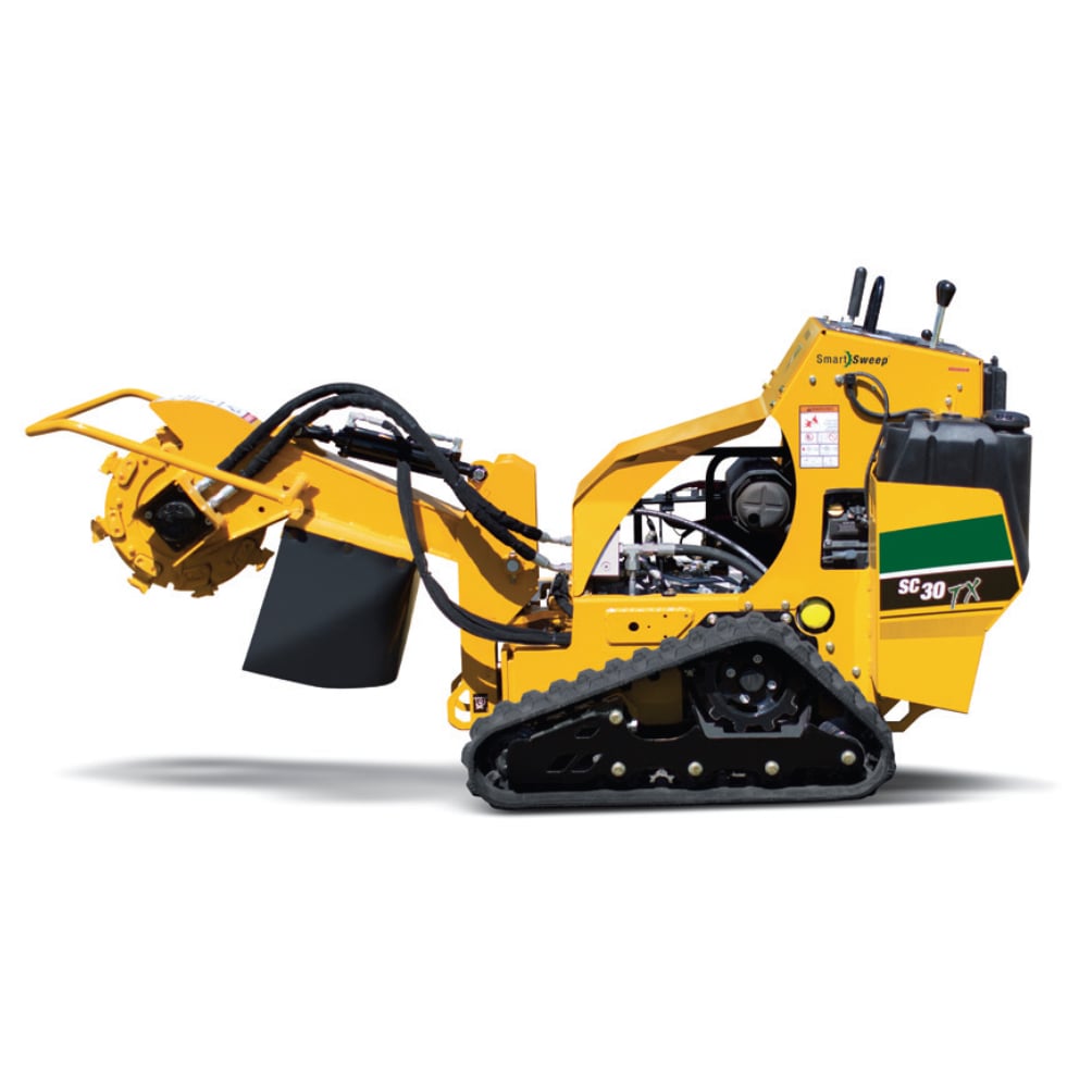 Rent Compact 20-40 HP Gas Stump Grinder With Track Drive